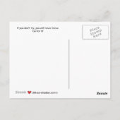 Nehmen Sie die Chance_A_-Postkarte Postkarte (Rückseite)