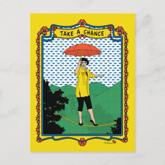 Nehmen Sie die Chance_A_-Postkarte Postkarte (Vorderseite)