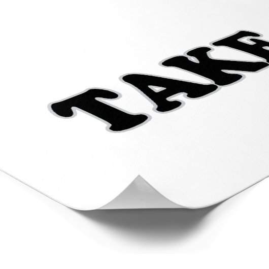 Nehmen Sie die Handgranate Poster (Ecke)