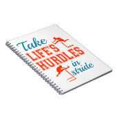 Nehmen Sie die Hürden des Lebens auf dem Stride Hu Notizblock (Rechte Seite)