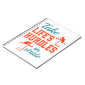 Nehmen Sie die Hürden des Lebens auf dem Stride Hu Notizblock (Linke Seite)