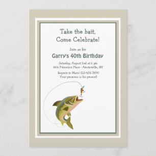 Nehmen Sie die Köder-Fisch-Einladung Einladung