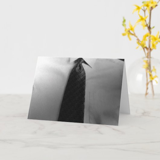 "NEHMEN SIE DIE KRAWATTE" LASS LOOSE UND GENIESSEN KARTE (Gelbe Blume)