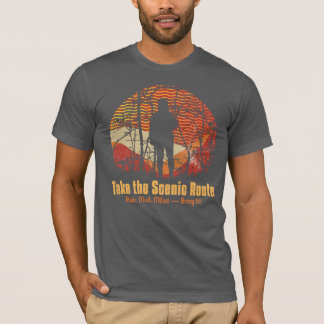 Nehmen Sie die Landschaftliche Route. Regen, Schmu T-Shirt