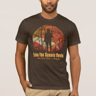 Nehmen Sie die Landschaftliche Route. Regen, Schmu T-Shirt