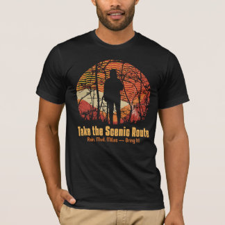 Nehmen Sie die Landschaftliche Route. Regen, Schmu T-Shirt