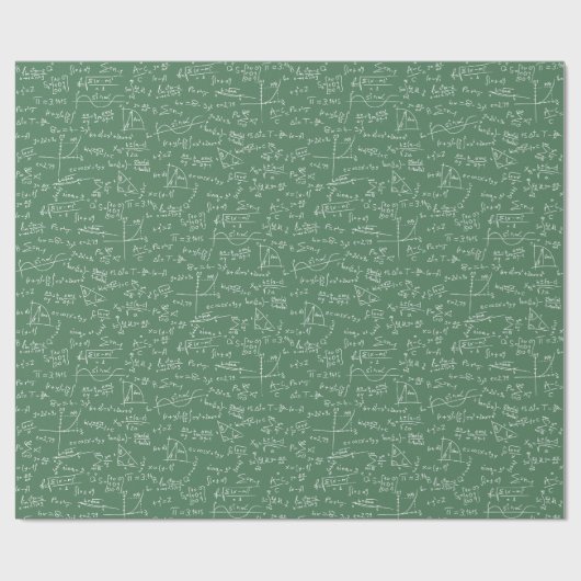 Nehmen Sie die Mathematik-Seite ein... Geschenkpapier (Flach)