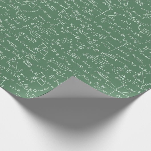 Nehmen Sie die Mathematik-Seite ein... Geschenkpapier (Ecke)