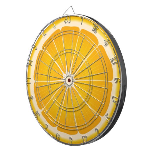 Nehmen Sie die Orange Slice Challenge Dartscheibe (Vorderseite rechts)