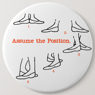 Nehmen Sie die Positions-Ballett-Geschenke an Button