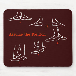 Nehmen Sie die Positions-Ballett-Geschenke an Mousepad