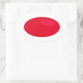 Nehmen Sie die RED Pill Oval Aufkleber. Ovaler Aufkleber (Tasche)