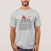 Nehmen Sie die rote Pille zum Rückruf von Gavin Ne T-Shirt (Vorderseite)