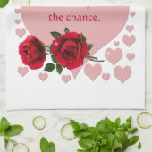 Nehmen Sie die Rote Rosen zum Risikoangebot als ro Geschirrtuch (Gefaltet)