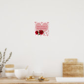 Nehmen Sie die Rote Rosen zum Risikoangebot als ro Poster (Küche)