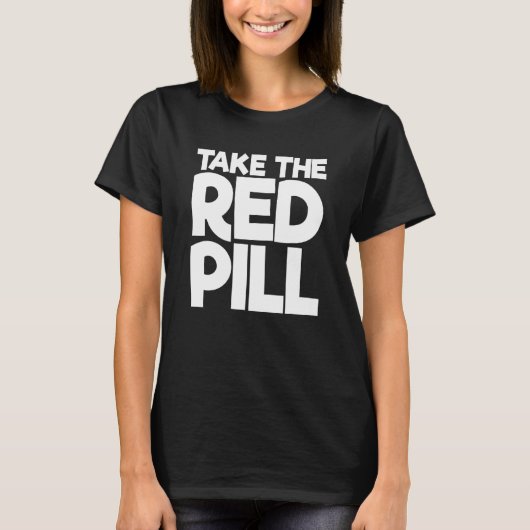 Nehmen Sie die rote Tablette 2 T-Shirt (Vorderseite)