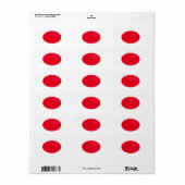 Nehmen Sie die rote Tablette Adressaufkleber (Vorne)