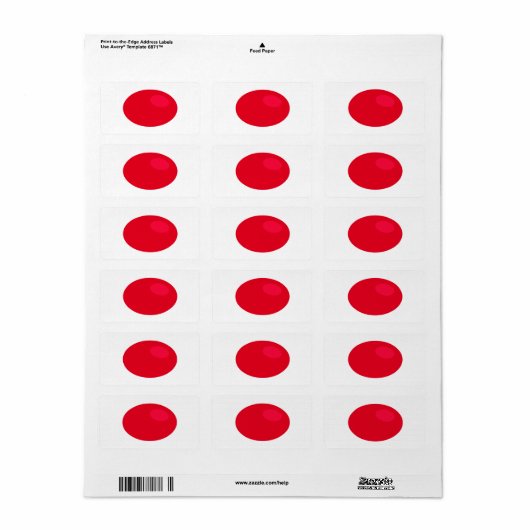 Nehmen Sie die rote Tablette Adressaufkleber (Vorne)