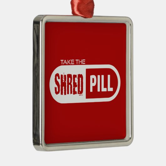 Nehmen Sie die Shred-Pille Ornament Aus Metall (Rechts)