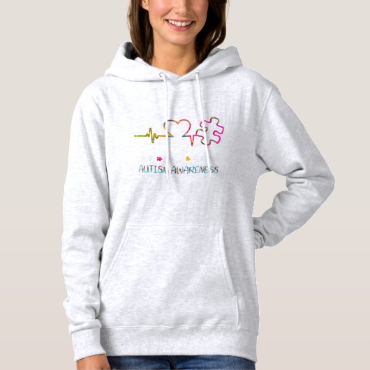Nehmen Sie diese "Live-Liebe Akzeptiert Autismus-B Hoodie (Vorderseite)