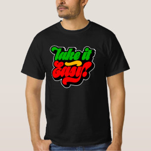 Nehmen Sie Easy Rasta Colors Reggae T - Shirt
