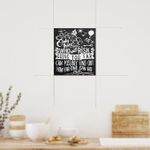 Nehmen Sie ein Adventure Typografie-Chalkboard Poster (Küche)