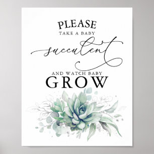 Nehmen Sie ein Baby Succulent - Greenery Baby Dusc Poster