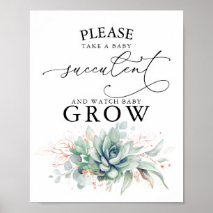 Nehmen Sie ein Baby Succulent - Greenery Baby Dusc Poster