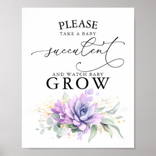 Nehmen Sie ein Baby Succulent - Greenery Baby Dusc Poster