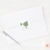 Nehmen Sie ein Blatt Runder Aufkleber (Umschlag)