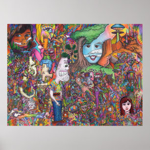 "Nehmen Sie ein Blick-" psychedelisches Poster