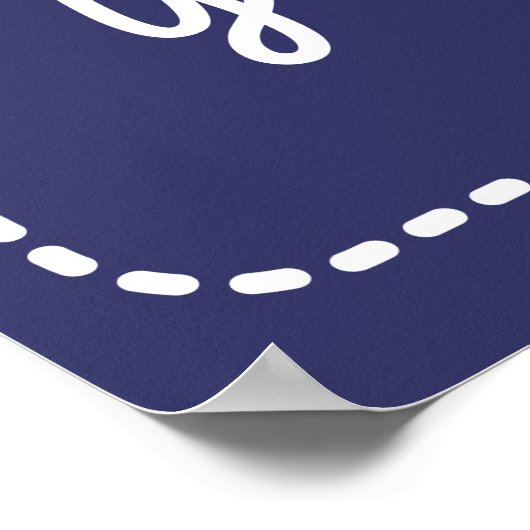 Nehmen Sie ein Hochzeitszeichen Poster (Ecke)