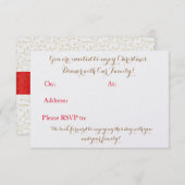 Nehmen Sie ein Holly Jolly Weihnachtsessen Einladung (Vorne/Hinten)