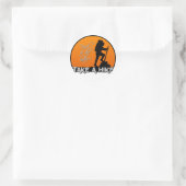 Nehmen Sie ein individualisierbares Wanderaufklebe Runder Aufkleber (Tasche)