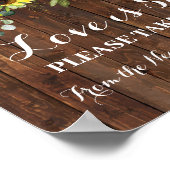 Nehmen Sie ein Leckerei Brautparty Hochzeit Sonnen Poster (Ecke)