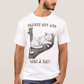 Nehmen Sie ein Nickerchen - Katzen T - Shirt (Vorderseite)