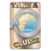 Nehmen Sie ein Reiseplakat für einen Cartoon Magnet (Vertikal)