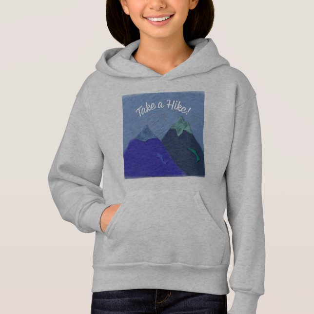 Nehmen Sie ein Wandergebirgsdesign Hoodie (Vorderseite)