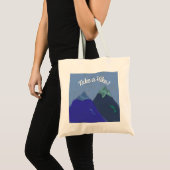Nehmen Sie ein Wandergebirgsdesign Tragetasche (Vorderseite (Produkt))