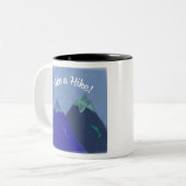 Nehmen Sie ein Wandergebirgsdesign Zweifarbige Tasse (Vorderseite Links)