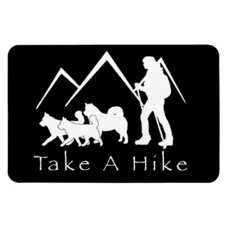 Nehmen Sie ein Wandermagnet- Husky/Malamute Magnet