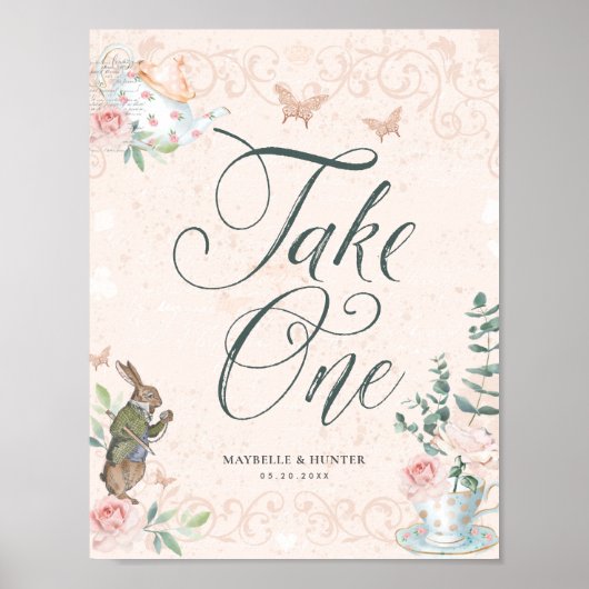 Nehmen Sie eine Alice im Wunderland Poster (Vorne)