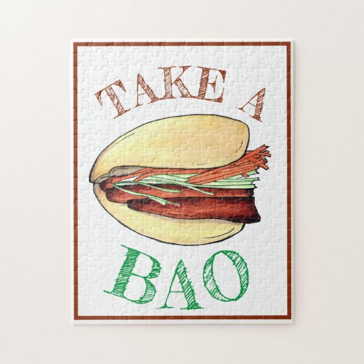 NEHMEN Sie eine BAO Pork Benges Bun Chinesisch tai Puzzle (Vertikal)