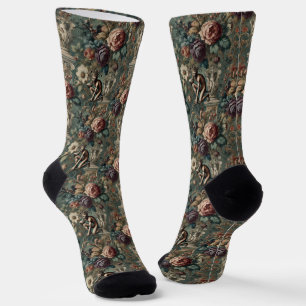 Nehmen Sie eine Bow - Gotische Viktorianische Tapi Socken