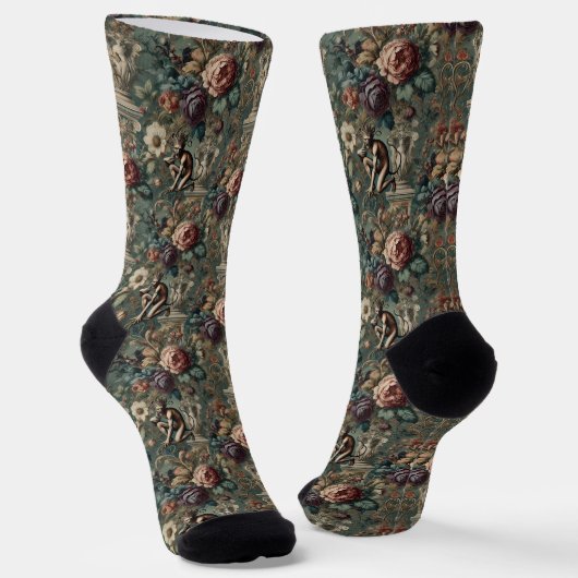 Nehmen Sie eine Bow - Gotische Viktorianische Tapi Socken (Gewinkelt)