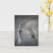 Nehmen Sie eine Bow Horse Art Note Card Karte (Gelbe Blume)