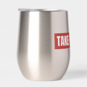 Nehmen Sie eine Break Red Block Stemless Wine Tumb (Rechts)