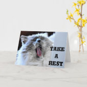 Nehmen Sie eine Erholung, eine Karte (Gelbe Blume)