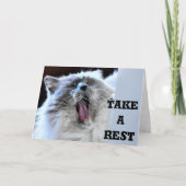 Nehmen Sie eine Erholung, eine Karte (Vorderseite)