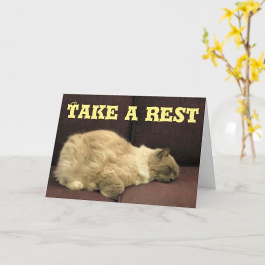 Nehmen Sie eine Erholung, eine Karte (Gelbe Blume)